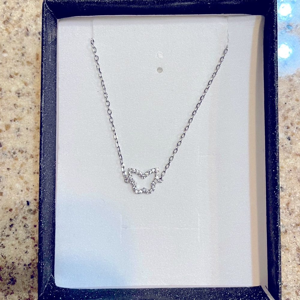 Silver Crystal butterfly bracelet